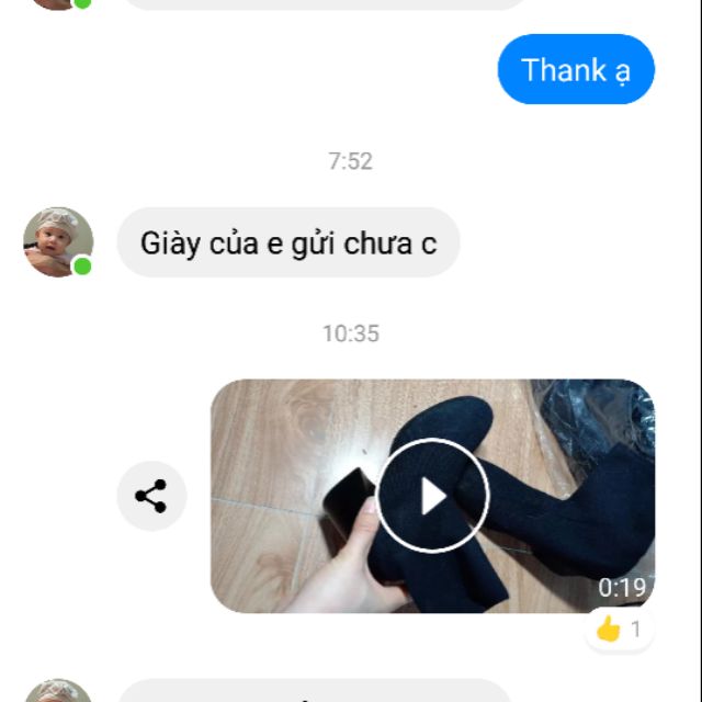 Giầy bốt gửi Tham Dinh