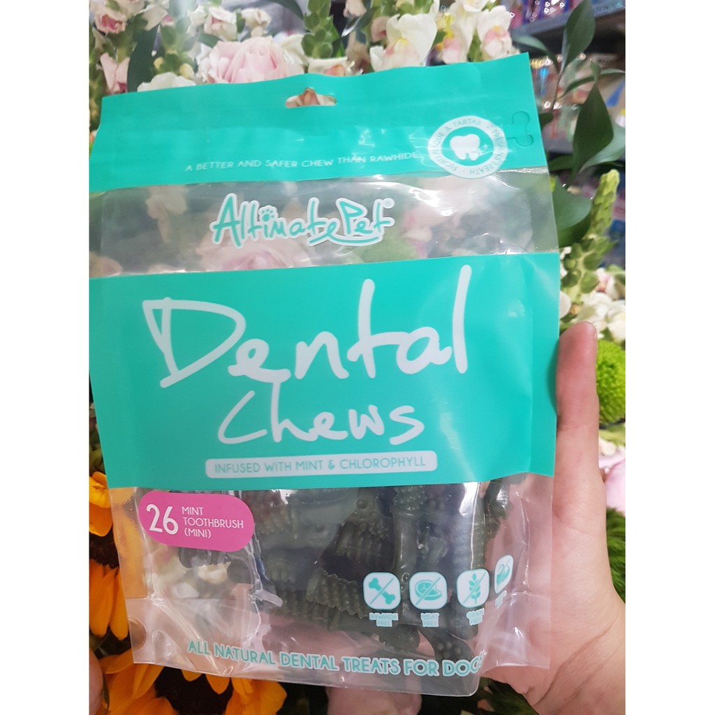 [THỨC ĂN] Xương thưởng gặm sạch răng và thơm miệng cho chó cưng Altimate Pet Dental Chews đa dạng mùi