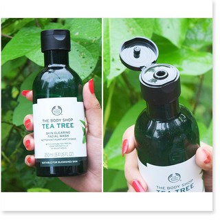 [Mã giảm giá mỹ phẩm chính hãng] Sữa Rửa Mặt THE B0DY SH0P Tea Tree Skin Clearing Facial Wash