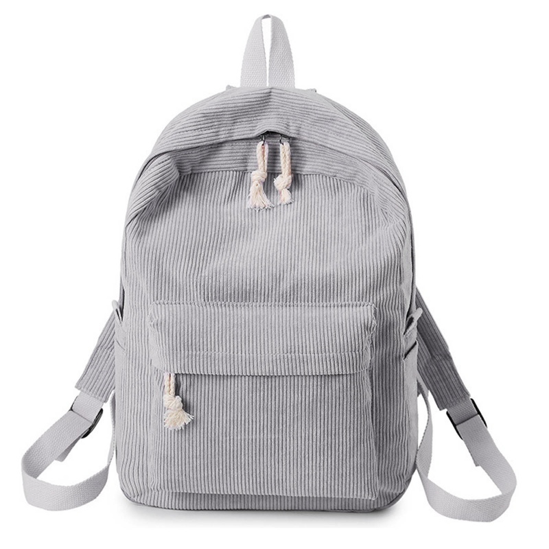 Ba Lô Vải Nhung Mềm Mại Phong Cách Học Sinh Cho Nữ