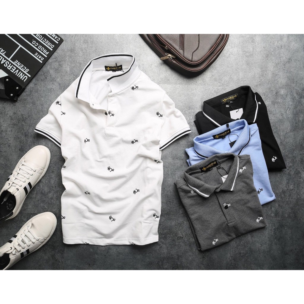 Áo Thun Cá Sấu Nam Họa Tiết Xe - XH042 | BigBuy360 - bigbuy360.vn