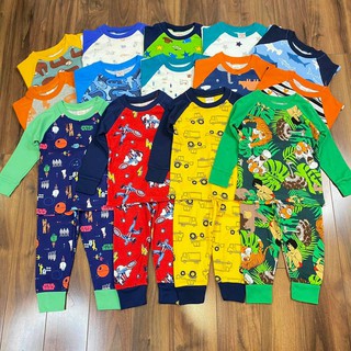 Bộ dài tay Raglan cotton borip bé trai (Sz 10-23kg)