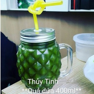 10 Ly thủy tinh hình quả dứa 500ml