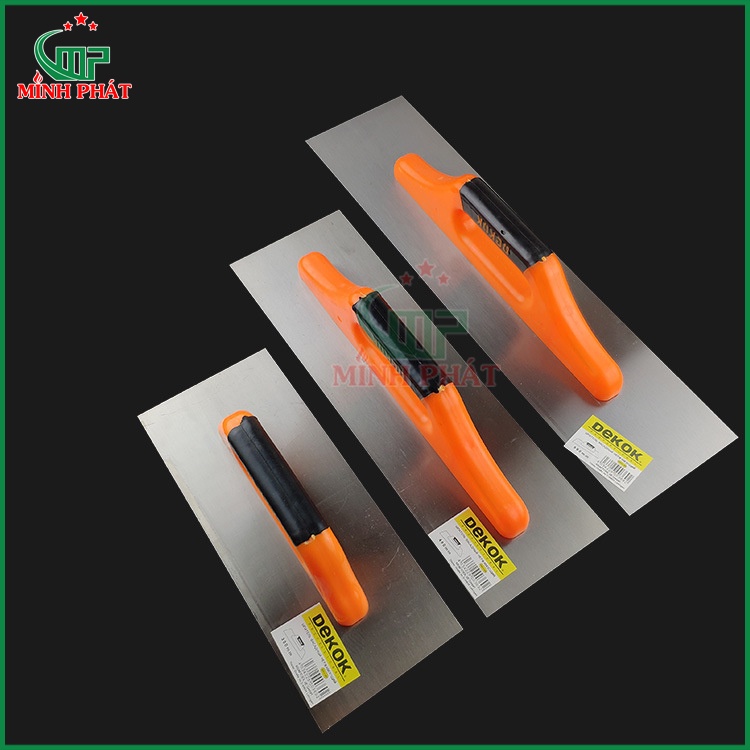 Dao Trét Bột Sơn Nước Dekok Tay Cầm Nhựa, Dao Bả Bột Trét Tường 25cm 30cm 35cm Thép Trắng