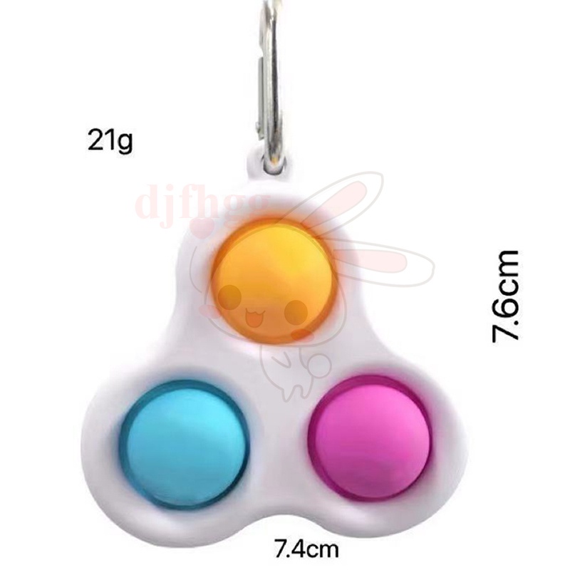 【Giao hàng nhanh】POP IT fidget Tiktok Móc Khóa Đồ Chơi Bấm Nút Giúp Giảm Căng Thẳng / Finger Pressure Bubble SensoryToys