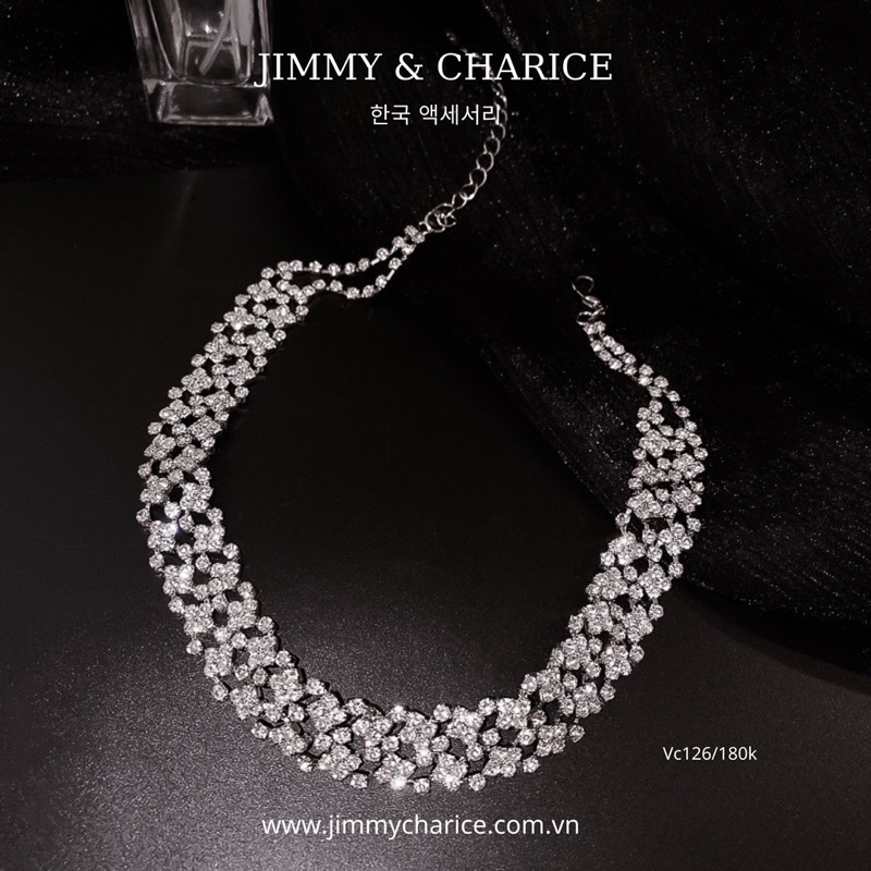 Vòng cổ choker đá cao cấp Jimmy & Charice