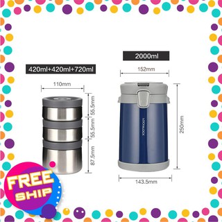 Bộ hộp cơm giữ nhiệt lock&lock hg2810