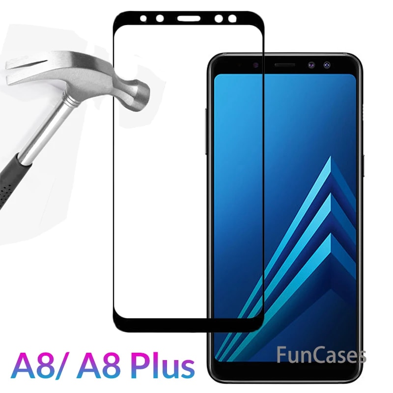 Samsung A8+ / A8 Plus 2018 Đen Cường lực Full Màn hình siêu dẻo siêu bền siêu mỏng