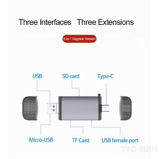 3 in 1 Multifunction High Speed Type-C Micro USB SD TF OTG Card Reader