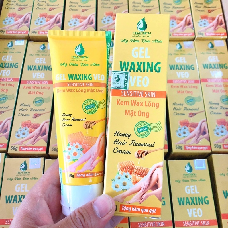 Kem Tẩy Lông Mật Ong Gel Waxing Veo Ngân Bình 50g