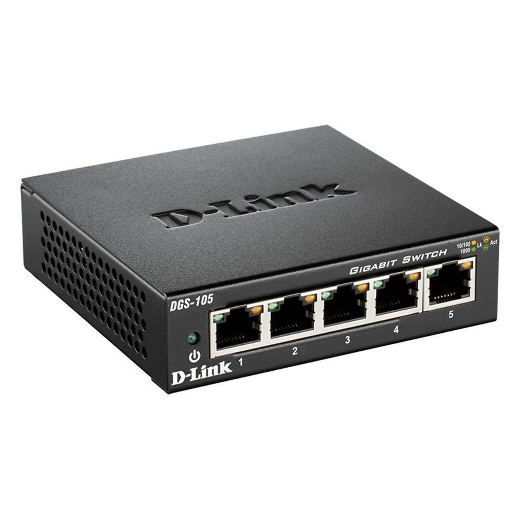 Bộ chia mạng switch 5 cổng D-Link DGS-105 ĐEN