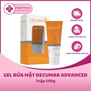 Gel rửa mặt Decumar Advanced 100g - Làm sạch da nhẹ nhàng, ngừa mụn, kiểm soát dầu nhờn trên da