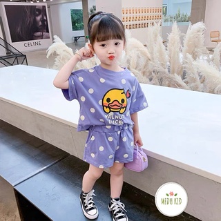 Bé Gà Con Đáng Yêu Nhà MiDuKid Cho Bé Gái Sơ Sinh Đến 5 Tuổi Chất Cotton Cao Cấp Co Giãn Đa Chiều Hình In 6D Không Bong