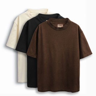 Áo Thun Nam Cổ Tròn INF Trơn 3 Màu O.C, Vải Cotton Thô Co Giãn Nhẹ Form Over AT010655, Somehowstore,