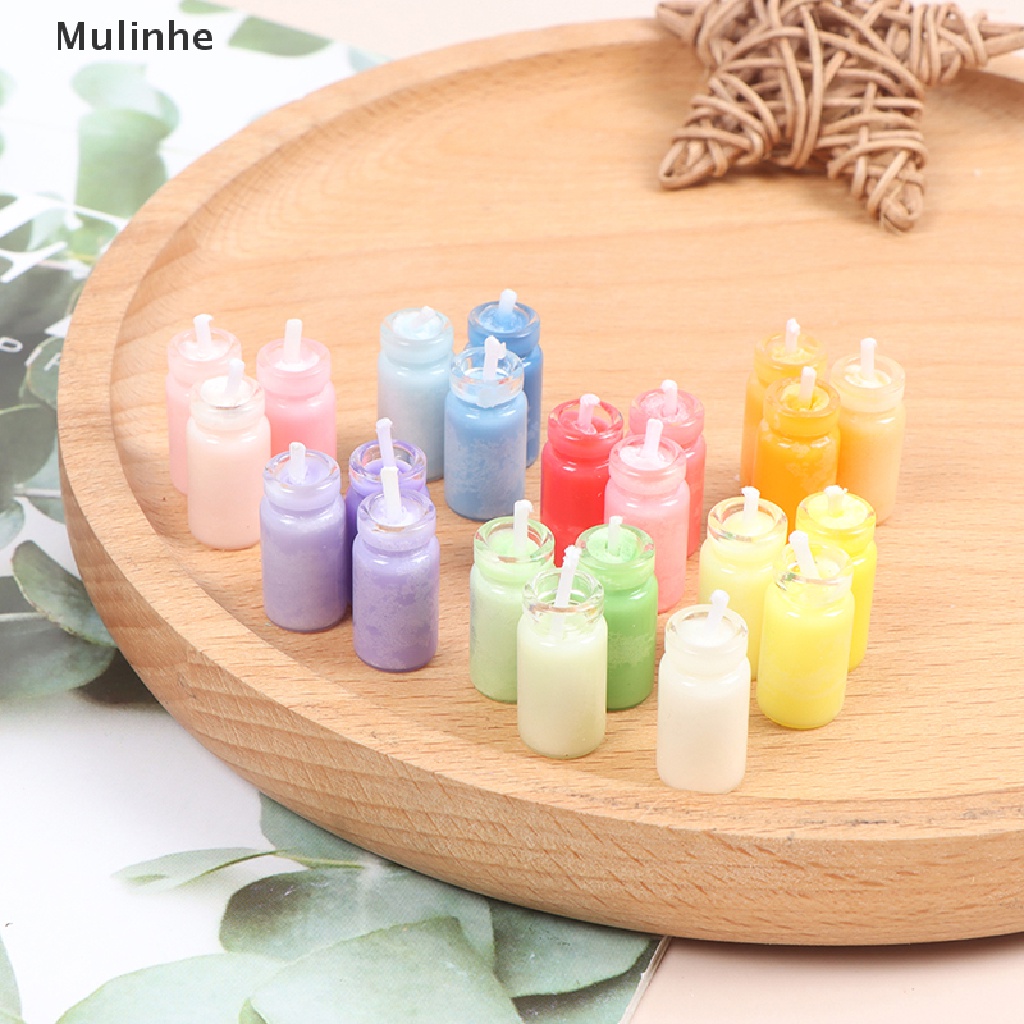 Set 1 / 3 Nến Mini Tỉ Lệ 1 / 12 Dùng Để Trang Trí Nhà Búp Bê
