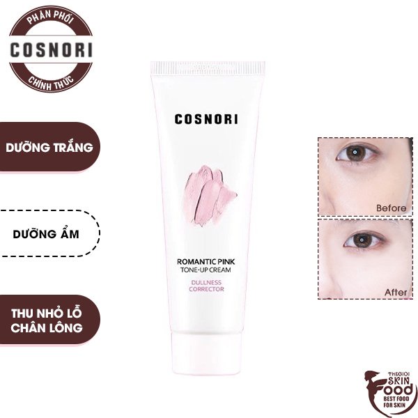 Kem Dưỡng Trắng Da Cosnori Romantic Pink Tone-Up Cream 50ml