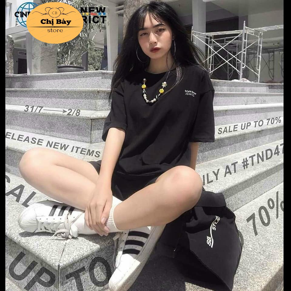 Áo thun unisex tay lỡ nam nữ form rộng ,❤️ VIDEO+HÌNH ẢNH SHOP TỰ CHỤP ❤️ áo phông phong cách SUMMER basic | BigBuy360 - bigbuy360.vn