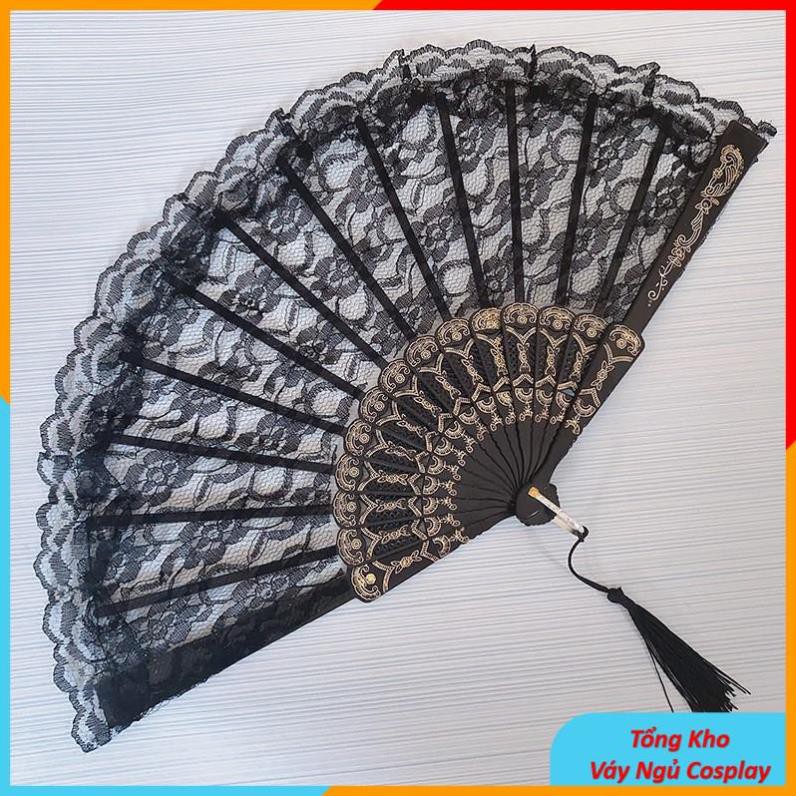 Quạt Ren Cosplay Sexy, Phụ Kiện Chụp Ảnh Cosplay Cổ Trang | BigBuy360 - bigbuy360.vn