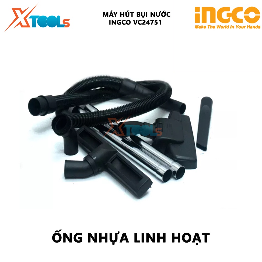 Máy hút bụi nước INGCO VC24751 | máy hút bụi 1200W