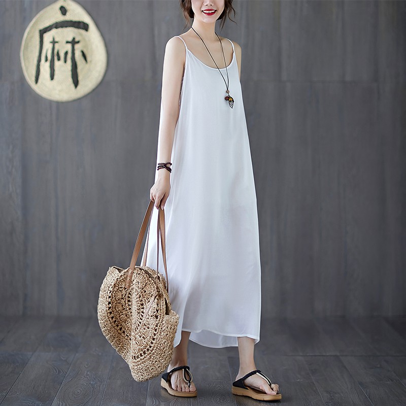 Đầm Nữ Không Tay Dáng Dài Thời Trang Quyến Rũ | BigBuy360 - bigbuy360.vn