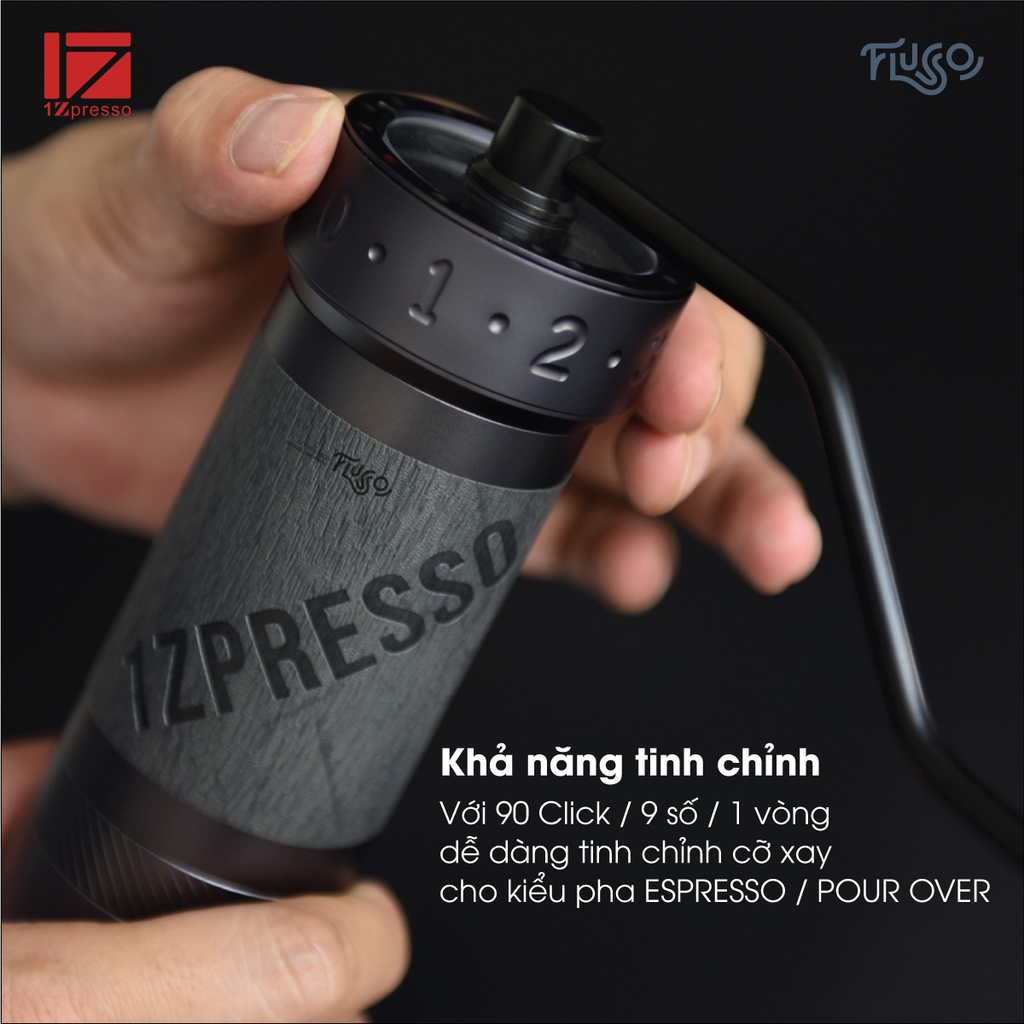 Cối xay cà phê 1Zpresso K-Pro Dark + Travel Case (bảo hành chính hãng 12 tháng)