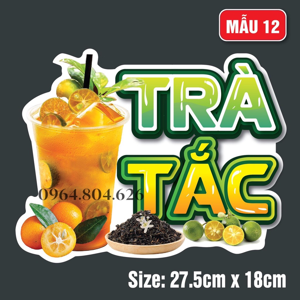 Poster dán tường decal size lớn decor trang trí quán trà sữa quán cafe cực xinh