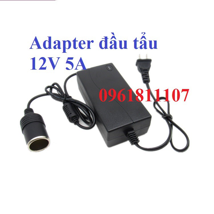 Adapter 12V 5A tẩu thuốc dùng cho máy bơm 12v