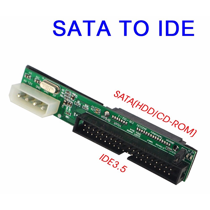 Adapter ổ cứng HDD 2.5, HDD 3.5, SSD 2.5 SATA sang IDE 40Pin Chip JM20330, thay thế ổ cứng HDD SSD cho main IDE cũ