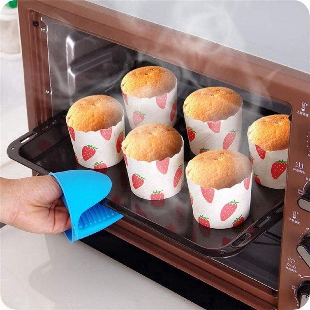 Găng tay nhấc nồi, nhấc đồ nóng chống phỏng bằng silicon hình mỏ vịt