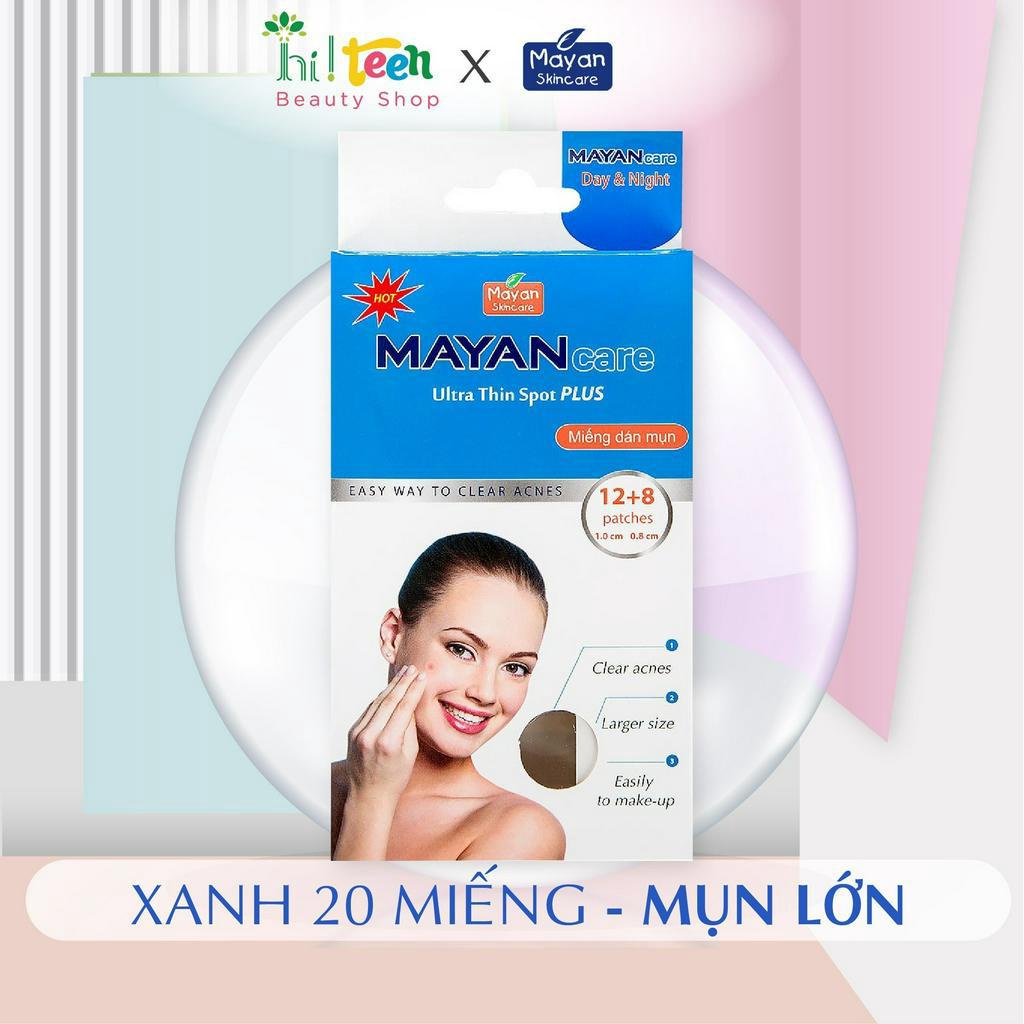 Miếng dán mụn Mayan Care ngừa mụn, gom còi mụn, giảm mụn sưng viêm, tránh thâm mụn
