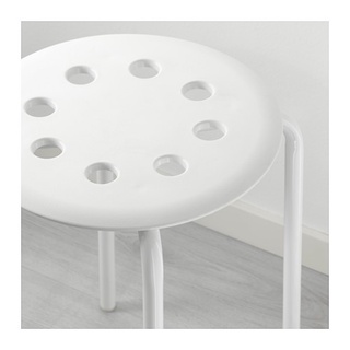 Ghế tròn trắng MARIUS IKEA