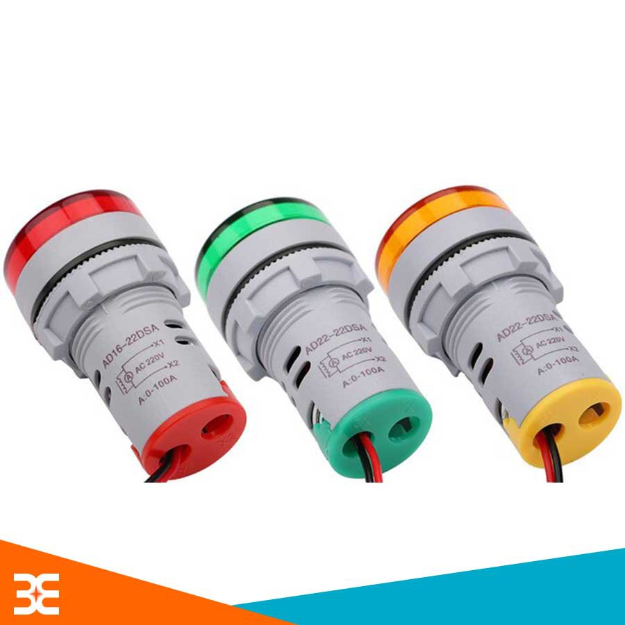 Đèn Led Báo Cường Độ Dòng Điện 0-50A 22mm Tiện Dụng