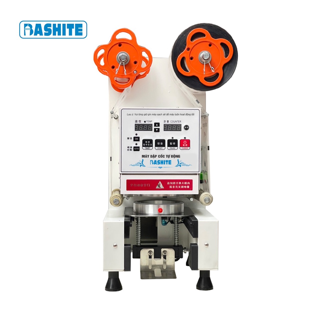 Máy Dập Nắp Cốc tự động BASHITE phiên bản mới nhất , bảo hành 18 tháng, lỗi đổi mới