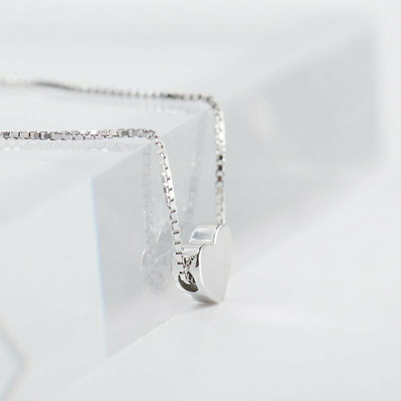 Dây Chuyền Mạ Bạc 925 Mặt Trái Tim
