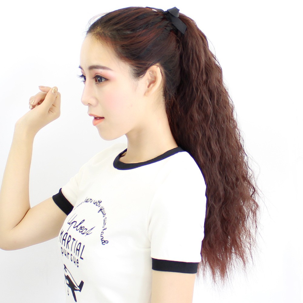 Tóc giả nữ cột xù 60cm 😍FREESHIP😍 Tóc cột xù mì C168