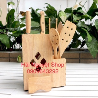 Kệ dao thớt đa năng bằng gỗ