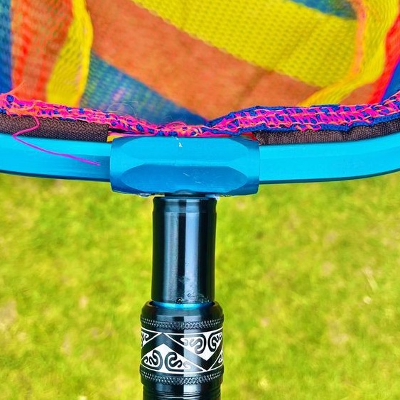 Mặt Vợt Cá Carbon vành tam giác 40cm 45cm Chuyên Câu Đơn Câu Đài, vợt cá câu đài,mặt vợt cá