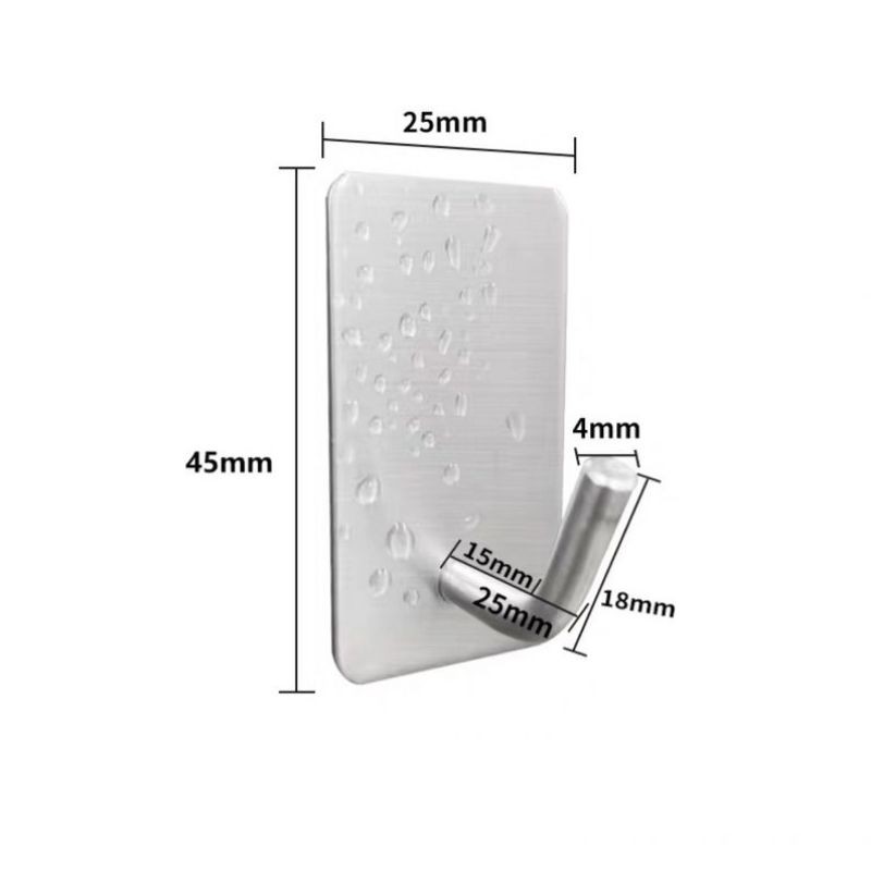 Combo 4 móc treo đồ dán tường Inox 304 tiện dụng chịu trọng lượng 10kg