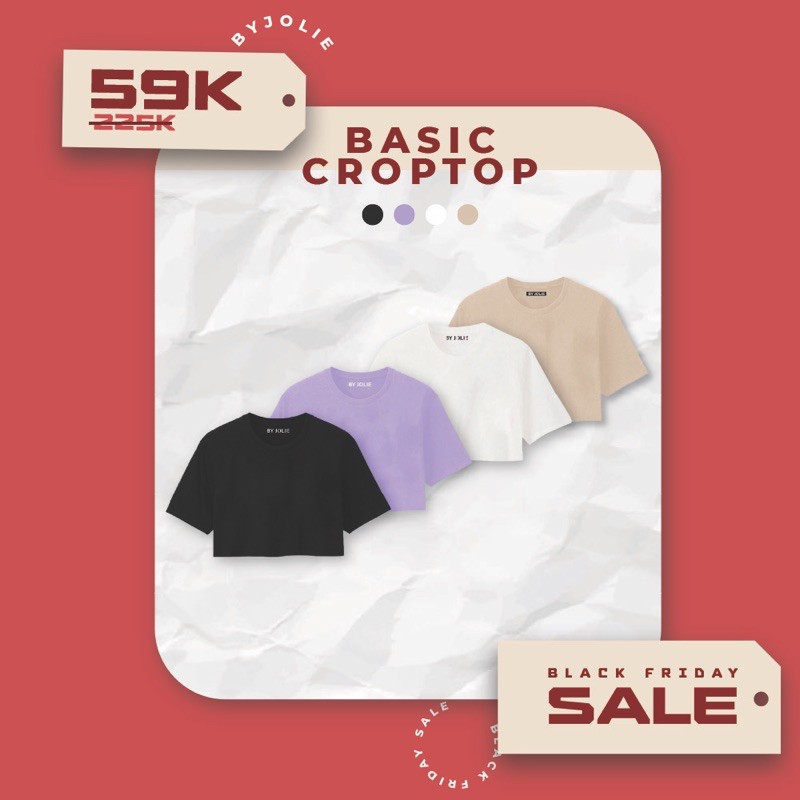 [SALE] ÁO CROPTOP COTTON TRƠN