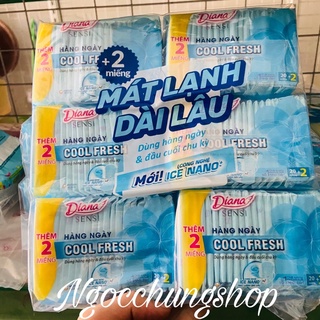[Mẫu mới ]Băng vệ sinh Diana Sensi Cool Fresh hàng ngày mát lạnh dài lâu 22 miếng