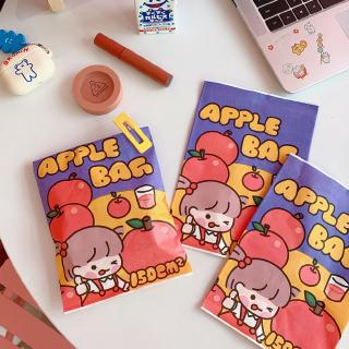 <24h Lô hàng>W&G Phim hoạt hình đơn giản đầy màu sắc trái cây cô gái đóng gói túi lưu trữ đồ lặt vặt