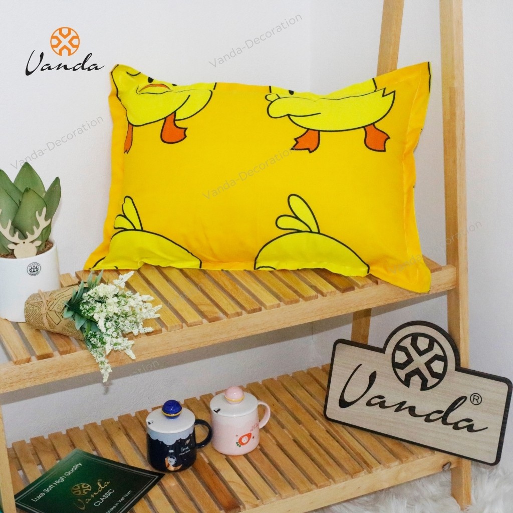 Vỏ gối đầu cotton poly họa tiết đẹp kích thước 45x65 cm | BigBuy360 - bigbuy360.vn