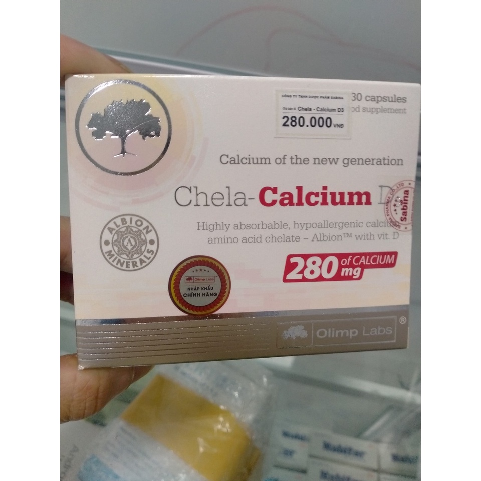 Canxi Chela-Calcium D3 ( Olimp labs)– Canxi cho bà bầu, bổ sung canxi và vitamin D3