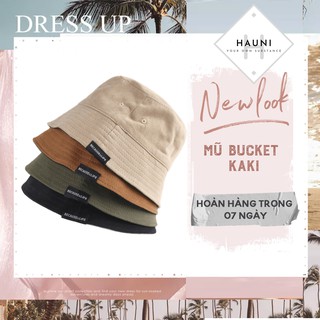 Mũ bucket trơn có tag Because&Life vành mũ cụp phong cách Hàn Quốc BK8