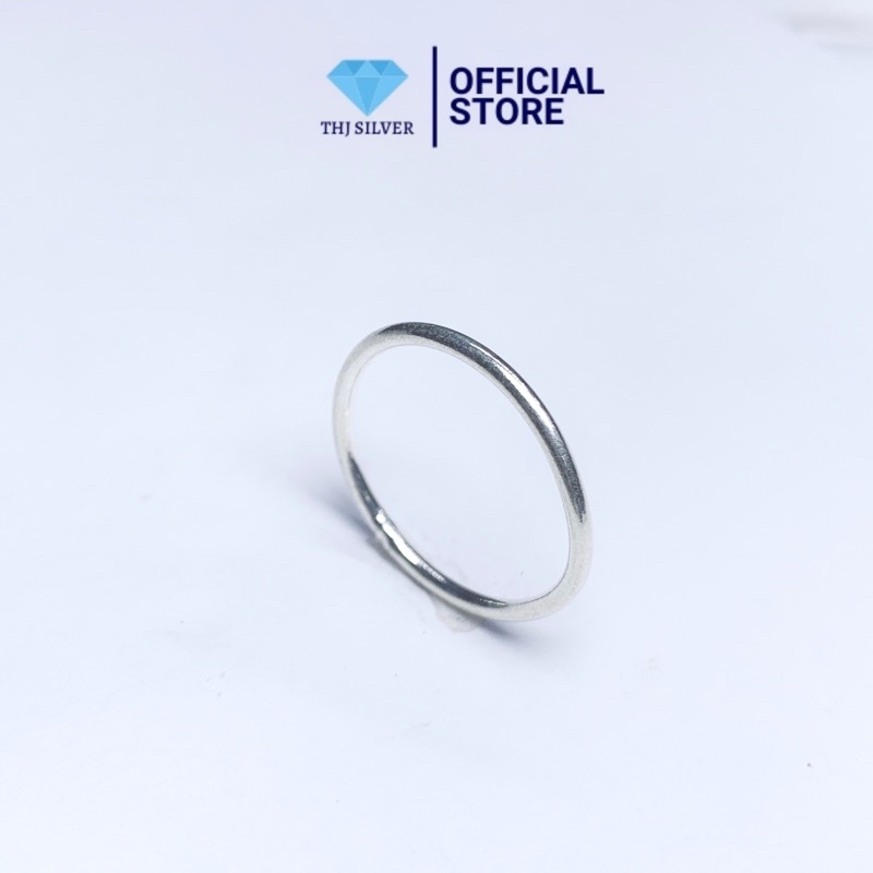 Nhẫn chỉ trơn bạc size to , hàng dầy dặn chuẩn bạc ta