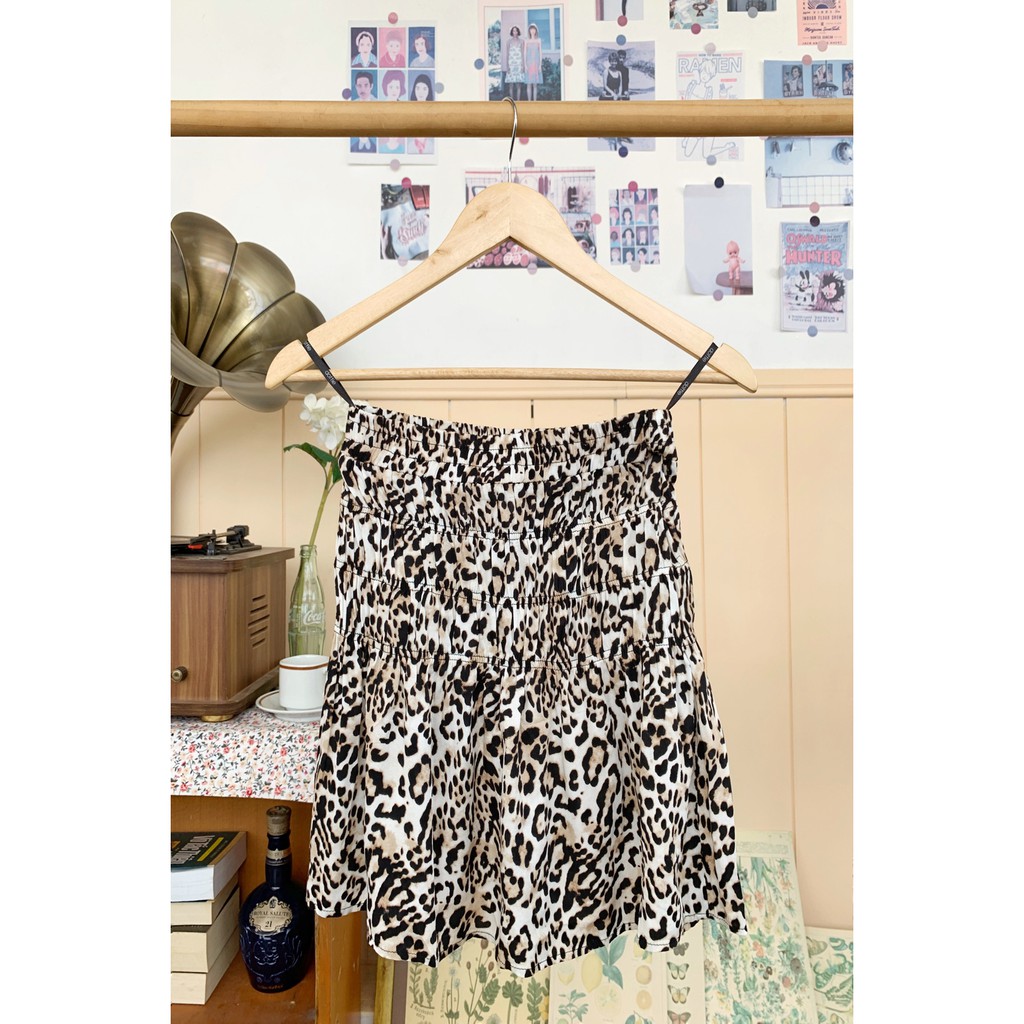 DOTTIE - Chân Váy Họa Tiết Da Động Vật S0014