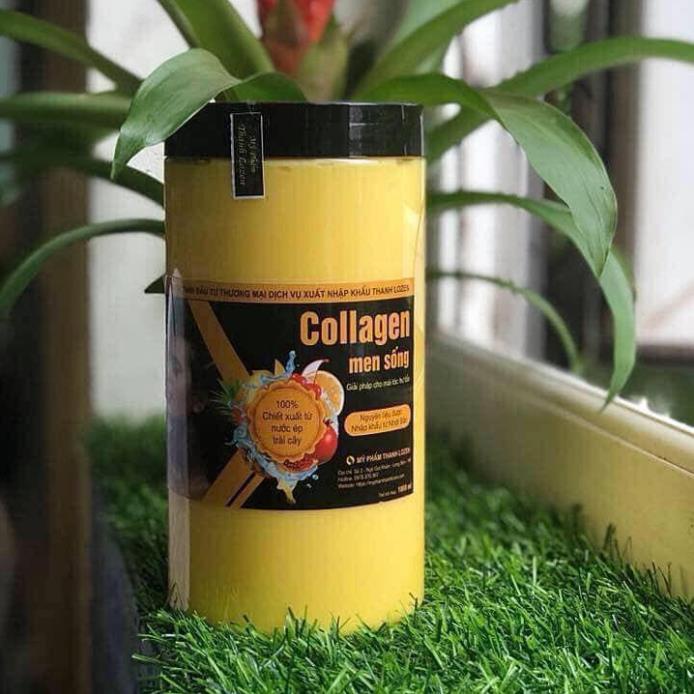 Kem ủ tóc siêu phục hồi collagen men sống 1000ml 🍁 Freeship 🍁 cho tóc khô xơ rối hư tổn vào nếp suôn mượt