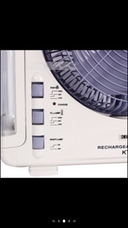 Quạt sạc kentom đa chức năng 9200-2 bình