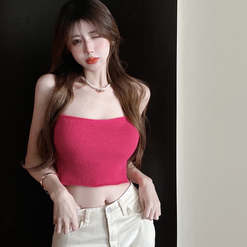 Áo Hai Dây Màu Sắc Đơn Giản Quyến Rũ Cho Nữ