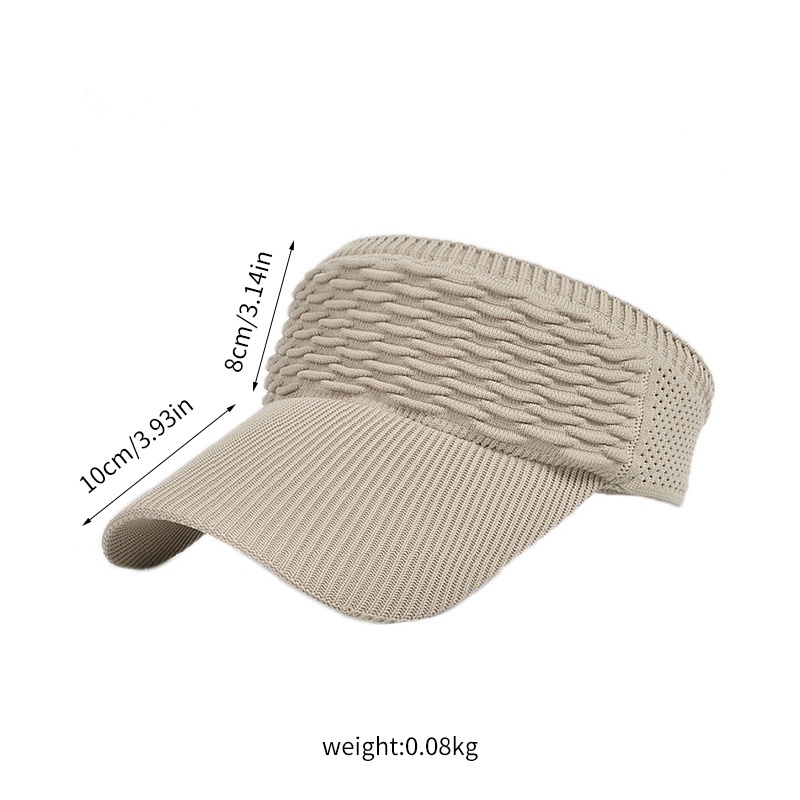 Mũ Lưỡi Trai Thể Thao Màu Trơn Vành Dài Thoáng Khí Thời Trang Mùa Hè Cho Nữ
